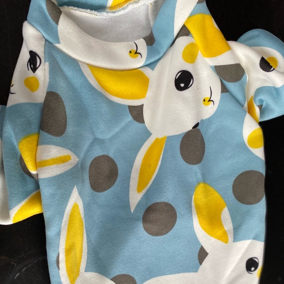 Dog sweater with rabbit print - Picture 1 of 2